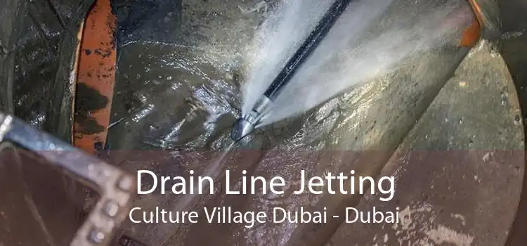 Drain Line Jetting Culture Village Dubai - Dubai