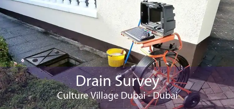 Drain Survey Culture Village Dubai - Dubai
