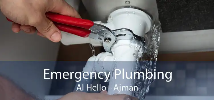 Emergency Plumbing Al Hello - Ajman