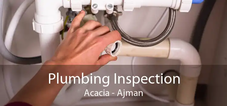 Plumbing Inspection Acacia - Ajman