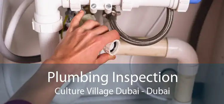 Plumbing Inspection Culture Village Dubai - Dubai