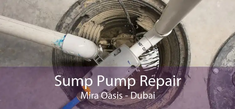 Sump Pump Repair Mira Oasis - Dubai