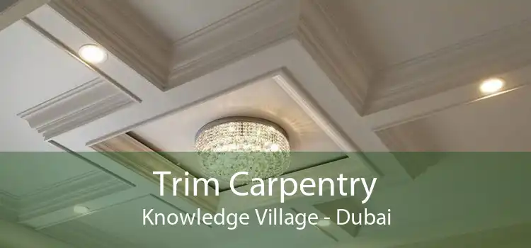 Trim Carpentry Knowledge Village - Dubai